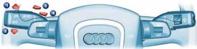 AUDI A4 Cabriolet (2006) - [7] Hebel für Blinker und Fernlicht - 1