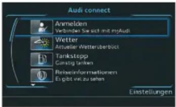 AUDI A3 Sportback (2015) - Im Fahrzeug bei myAudi anmelden - 1
