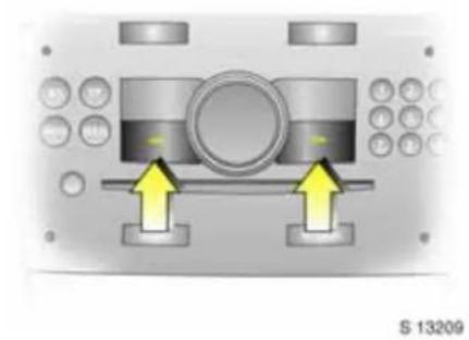 OPEL Antara (2006) - Board-Info-Display \*, Auswahl der Funktionen - 1