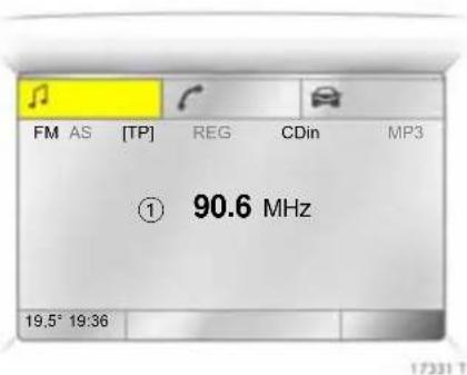 OPEL Antara (2006) - Graphic-Info-Display \* bzw. Color-Info-Display \*, Auswahl von Funktionen - 4
