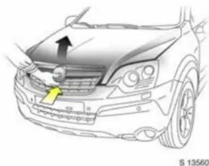 OPEL Antara (2006) - Motorhaube entriegeln - 1