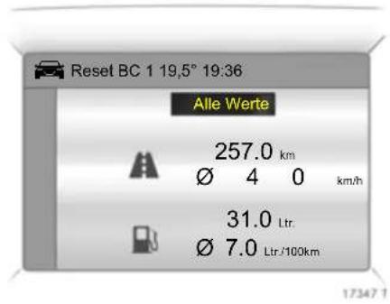 OPEL Antara (2006) - Bordcomputerinformationen - 2