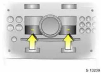 OPEL Antara (2006) - Graphic-Info-Display \* bzw. Color-Info-Display \*, Auswahl von Funktionen - 1