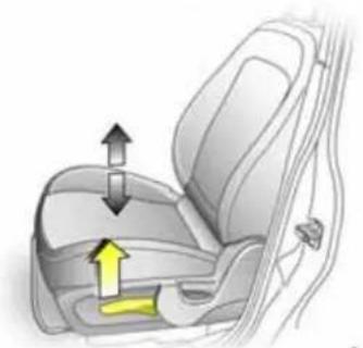 OPEL Antara (2006) - Lendenwirbelstütze einstellen \*: Handrad drehen - 1