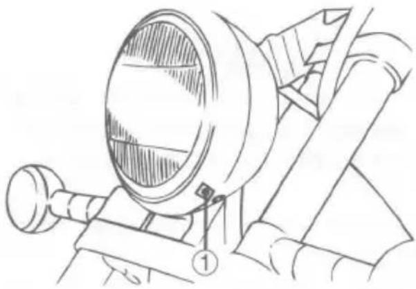 SUZUKI LS650P (2001) - Headlight Beam Adjustment - 1