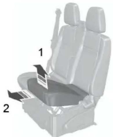 FORD Tourneo Custom (2013) - Ablagefach unter dem Sitz - 1