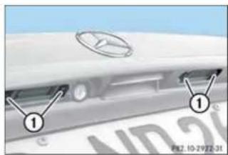Mercedes-Benz SLK 320 (2003) - Kennzeichenleuchten - 1
