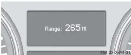 Mercedes-Benz ML 550 (2008) - Distance to empty - 1