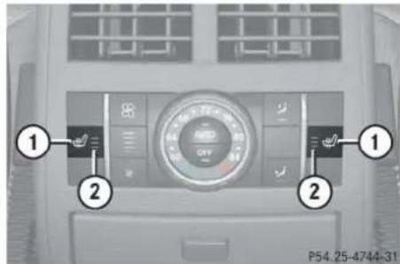 Mercedes-Benz ML 550 (2008) - Seat heating\* - 2