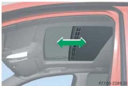 Mercedes-Benz ML 550 (2008) - Sunroof switch - 1