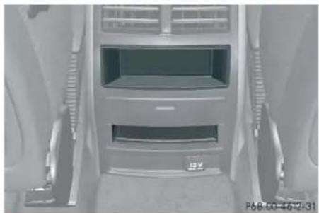Mercedes-Benz ML 550 (2008) - Rear storage compartments - 1