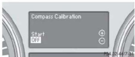 Mercedes-Benz ML 550 (2008) - Compass calibration - 1