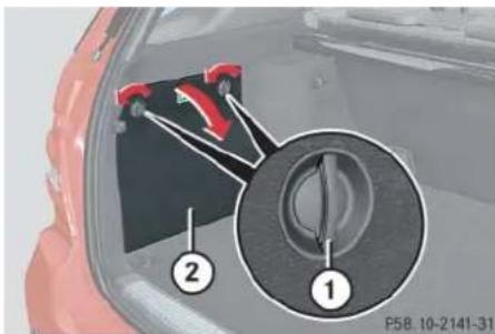 Mercedes-Benz ML 550 (2008) - Opening the side trim panels - 1