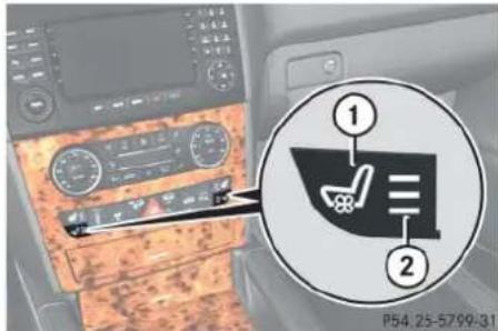 Mercedes-Benz ML 550 (2008) - Seat ventilation\* - 1