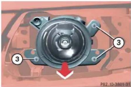 Mercedes-Benz ML 550 (2008) - Replacing bulbs - 1
