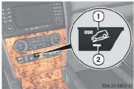 Mercedes-Benz ML 550 (2008) - Switching the Downhill Speed Regulation on/off - 1