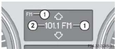 Mercedes-Benz ML 550 (2008) - Selecting radio station - 1