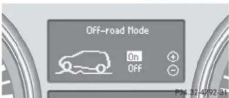 Mercedes-Benz ML 550 (2008) - Off-road Mode menu - 1