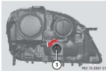 Mercedes-Benz ML 550 (2008) - Replacing bulbs - 1