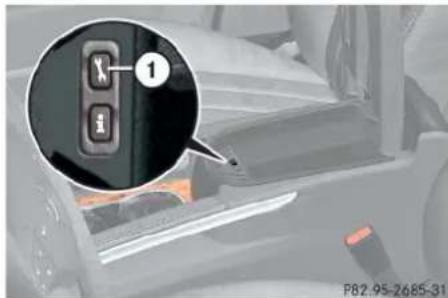 Mercedes-Benz ML 550 (2008) - Roadside Assistance button - 2