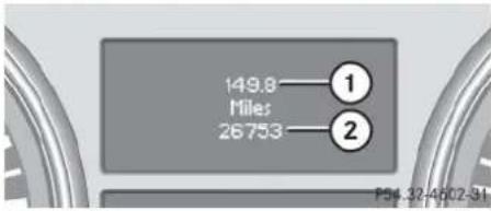 Mercedes-Benz ML 550 (2008) - Standard display menu - 1