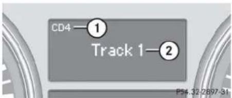 Mercedes-Benz ML 550 (2008) - Selecting CD track - 1