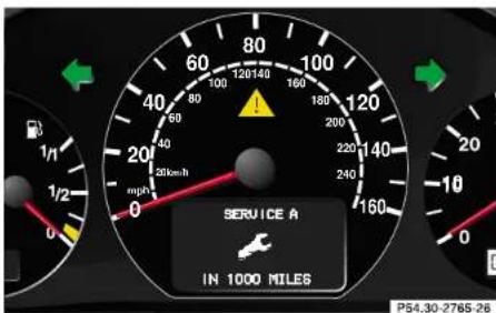 Mercedes-Benz E430 (2000) - Setting the audio volume - 1