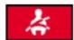 Mercedes-Benz E430 (2000) - Seat belt warning lamp - 1