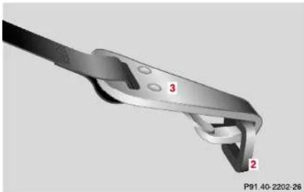 Mercedes-Benz E430 (2000) - Installation of infant and child restraint systems - 2
