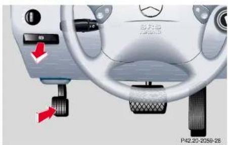 Mercedes-Benz E430 (2000) - 202Parking brake - 1