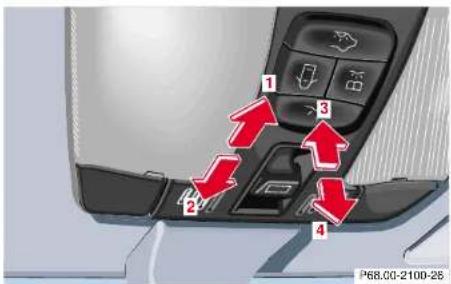 Mercedes-Benz E430 (2000) - Synchronizing power windows - 1