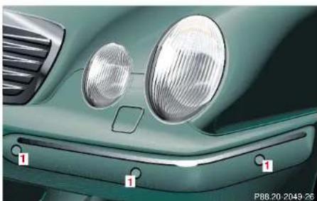 Mercedes-Benz E430 (2000) - Headlamps, taillamps, turn signal lenses - 1