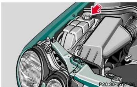 Mercedes-Benz E430 (2000) - Automatic transmission fluid level - 1