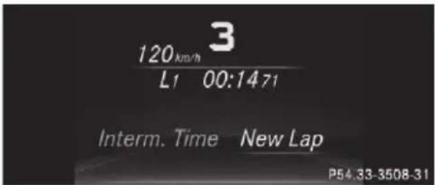 Mercedes-Benz CLS (2016) - Displaying the intermediate time - 1