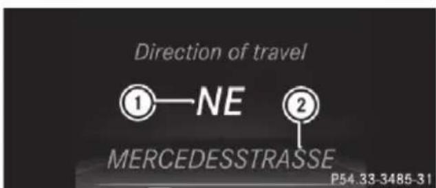 Mercedes-Benz CLS (2016) - Displaying navigation instructions - 1