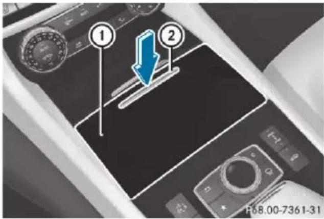 Mercedes-Benz CLS (2016) - Stowage compartments in the centre sole - 3