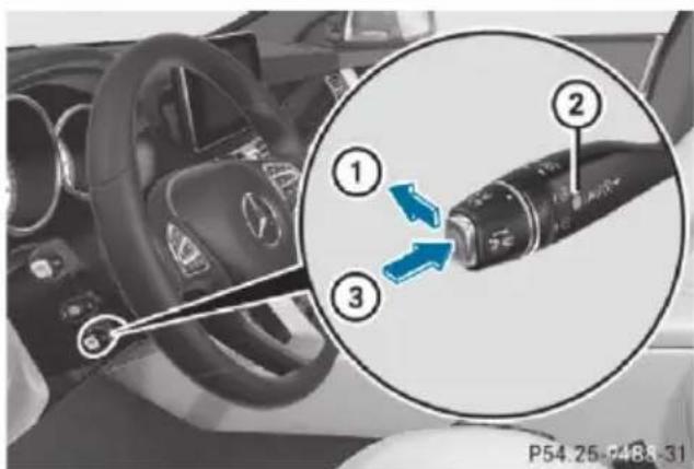 Mercedes-Benz CLS (2016) - Deactivating DISTRONIC PLUS - 1
