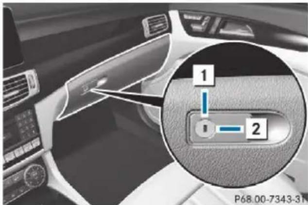 Mercedes-Benz CLS (2016) - Glove compartment - 2