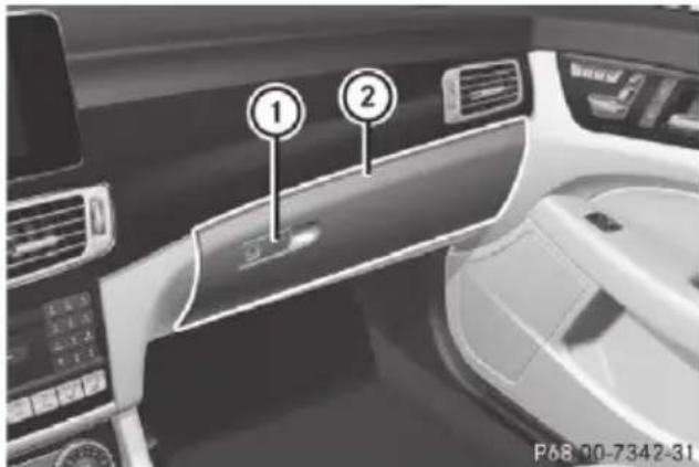 Mercedes-Benz CLS (2016) - Glove compartment - 1