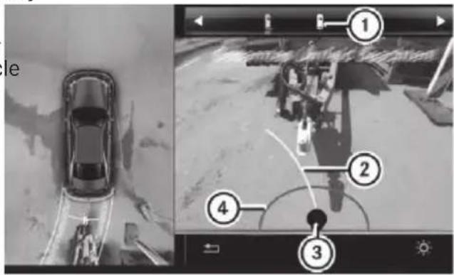 Mercedes-Benz CLS (2016) - Top view with image from the reversing camera - 3