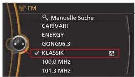 BMW X1 (2009) - Radiosender auswählen - 1