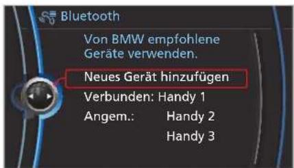 BMW X1 (2009) - Handy am Fahrzeug anmelden - 1