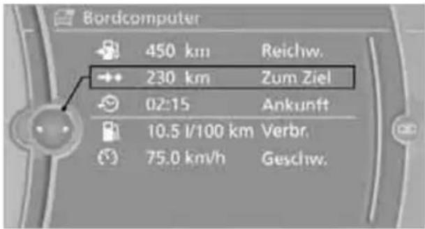 BMW Z4 sDrive 23i (2009) - Distanz manuell eingeben - 1