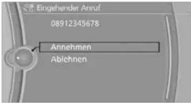 BMW Z4 sDrive 23i (2009) - Anruf annehmen - 1