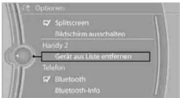 BMW Z4 sDrive 23i (2009) - Handy vom Fahrzeug abmelden - 1