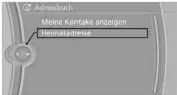 BMW Z4 sDrive 23i (2009) - Heimatadresse als Ziel übernehmen - 1