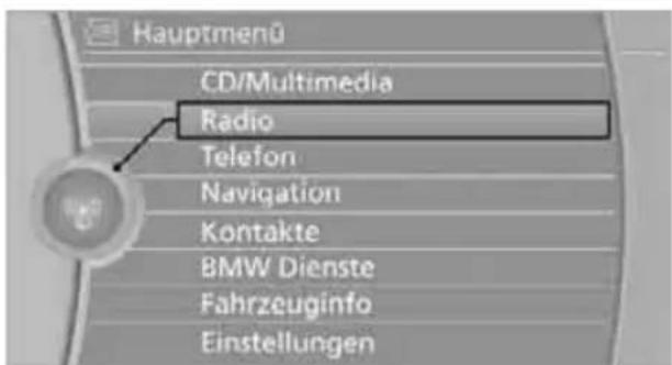 BMW Z4 sDrive 23i (2009) - Menüpunkte auswählen - 1