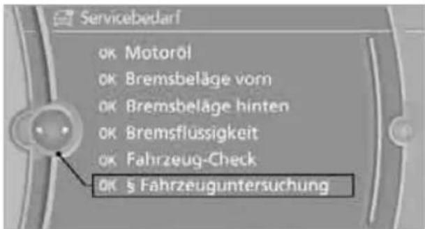 BMW Z4 sDrive 23i (2009) - Termine für gesetzlich vorgeschriebene Untersuchungen eingeben\* - 2