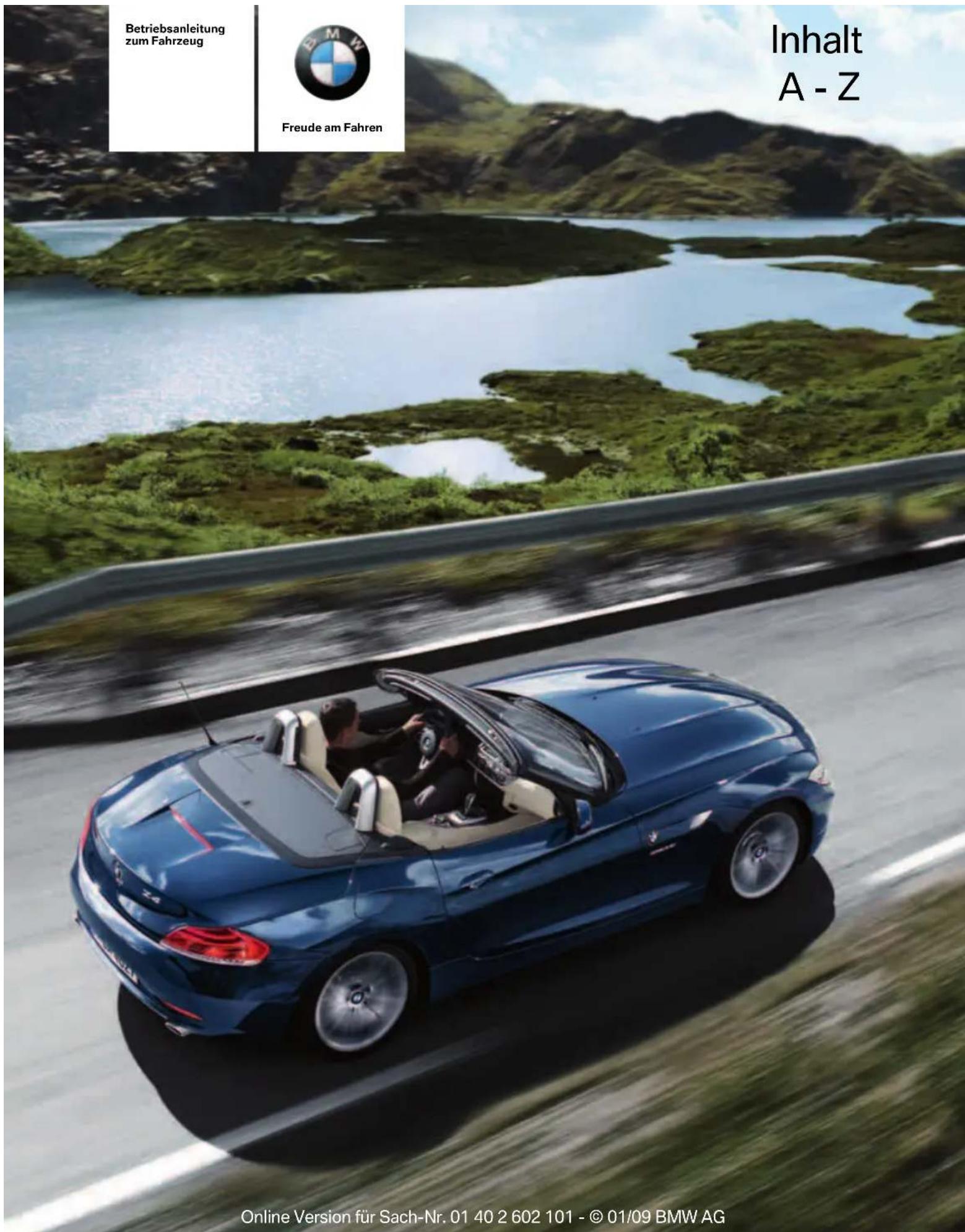 BMW Z4 sDrive 23i (2009) - Inhalt A - Z - 1