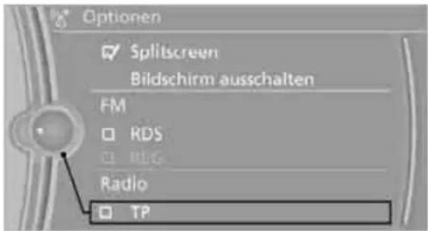 BMW Z4 sDrive 23i (2009) - TP-Funktion ein-/ausschalten - 1